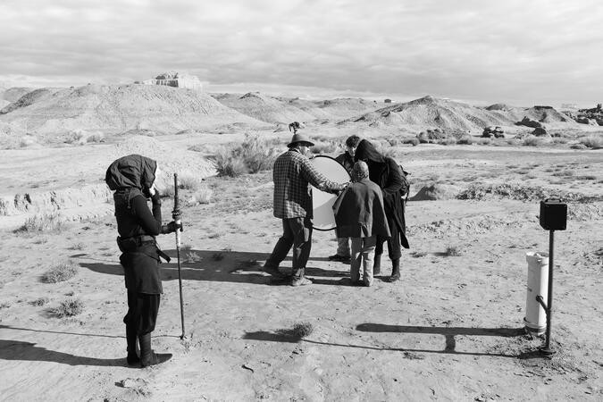 Behind-The-Scenes on The Traveler set