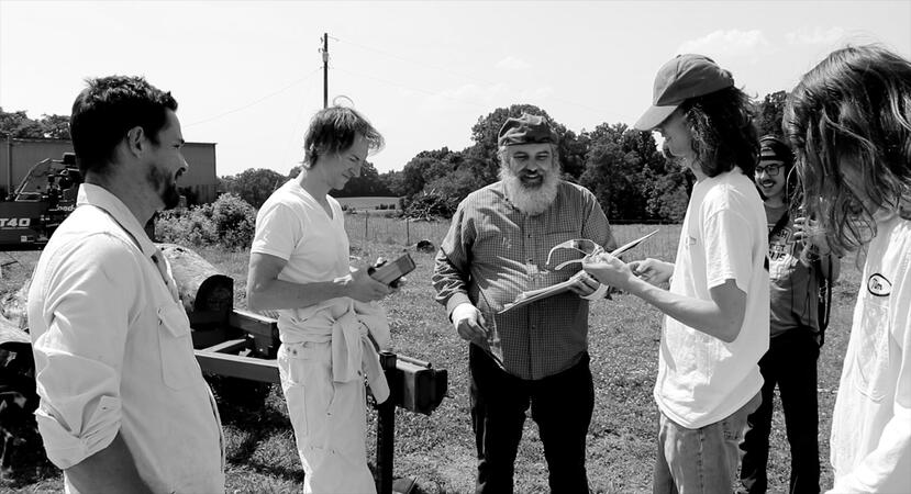 Uprooted cast and crew on location Uprooted cast and crew on location